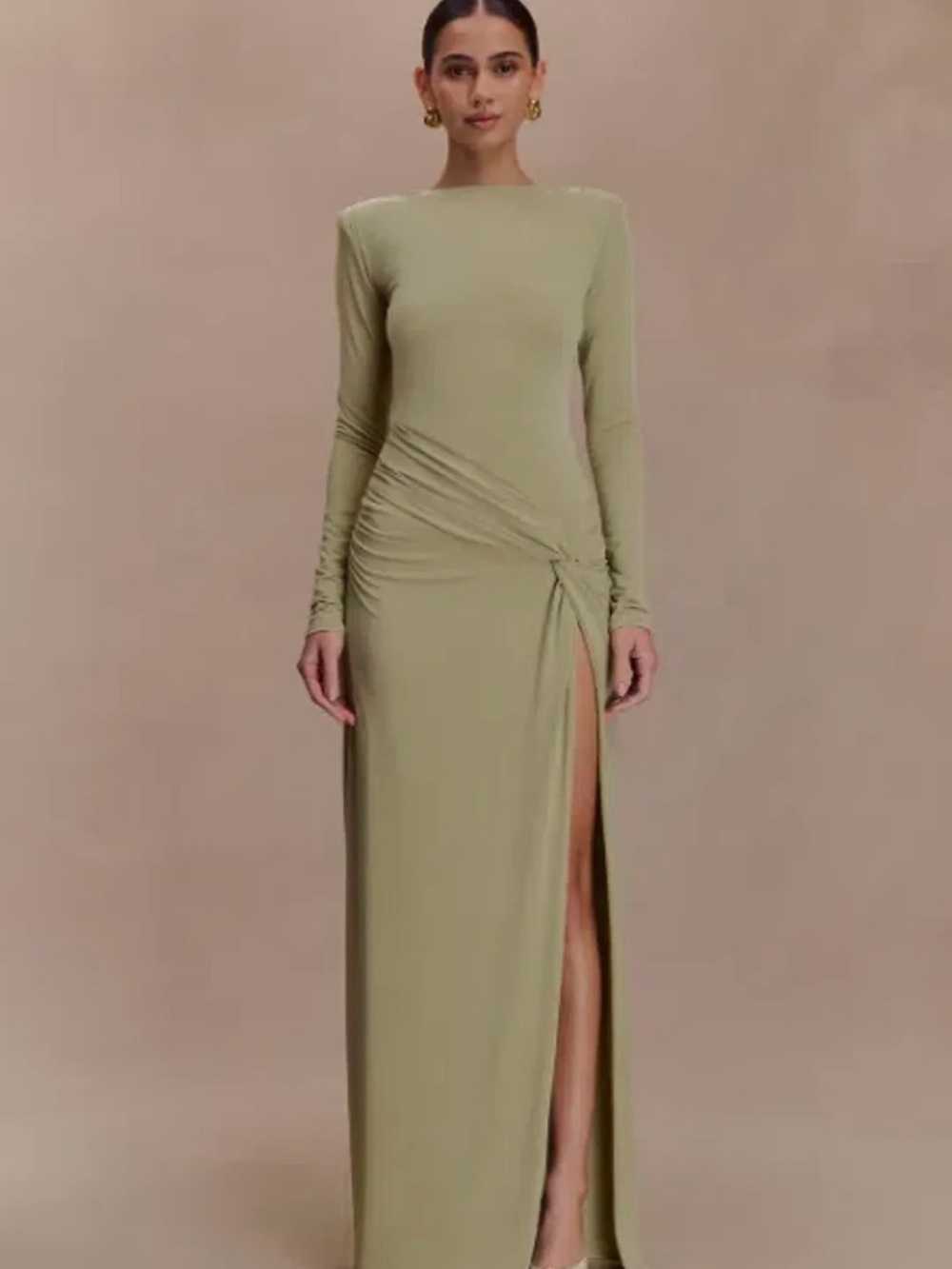 NWT MESHKI DEANNA LONG SLEEVE MAXI